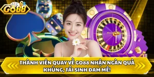 Thành Viên Quay Về GO88 Nhận Ngàn Quà Khủng, Tái Sinh Đam Mê!